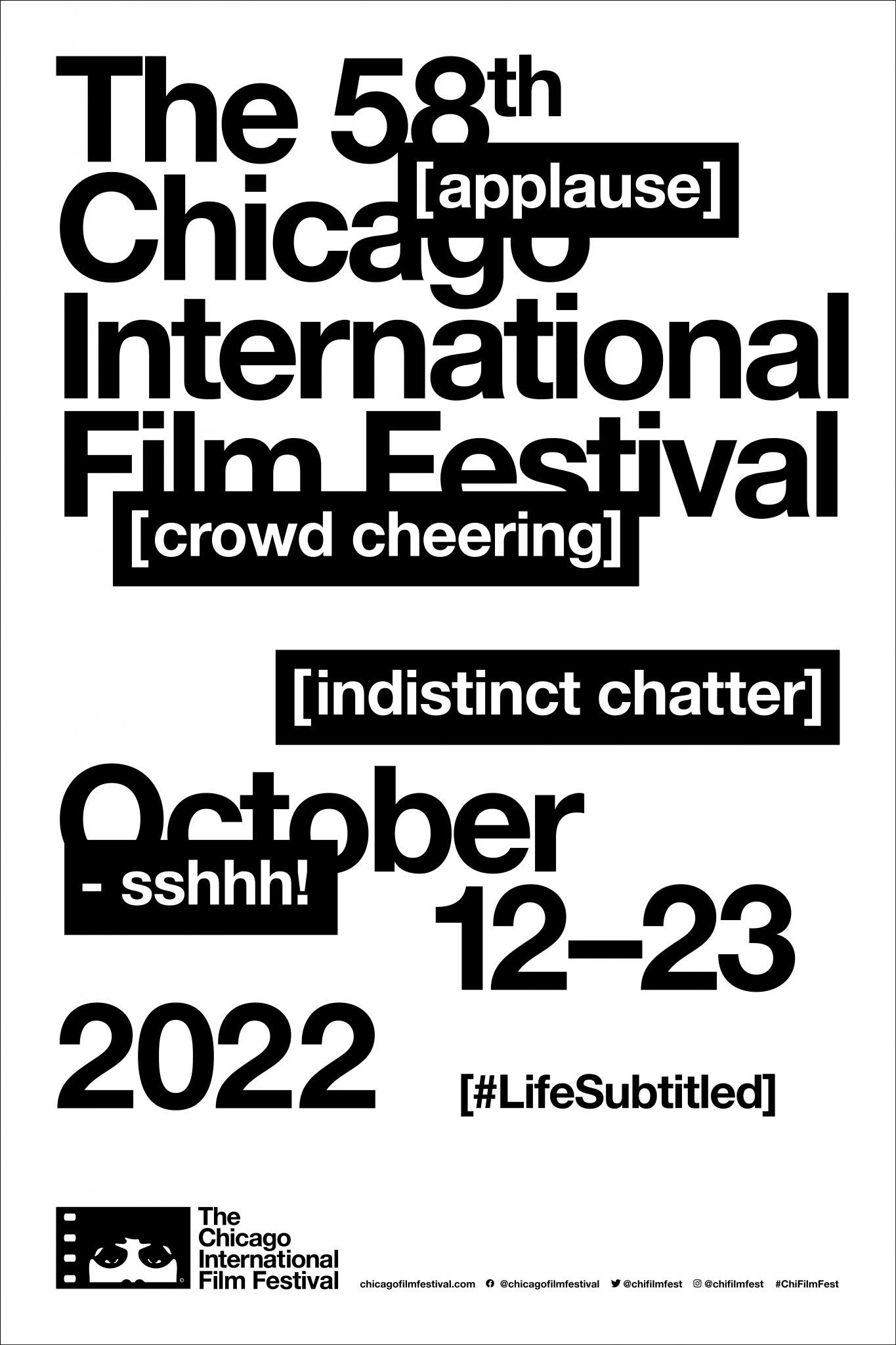 58th Festival Poster Cinema Chicago Online Store
